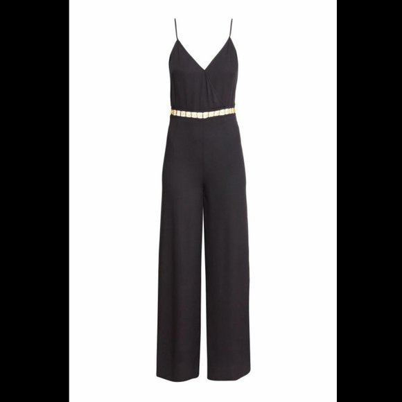 H&M Jumpsuit, NWT, Black, Size 2 - Picture 1 of 3